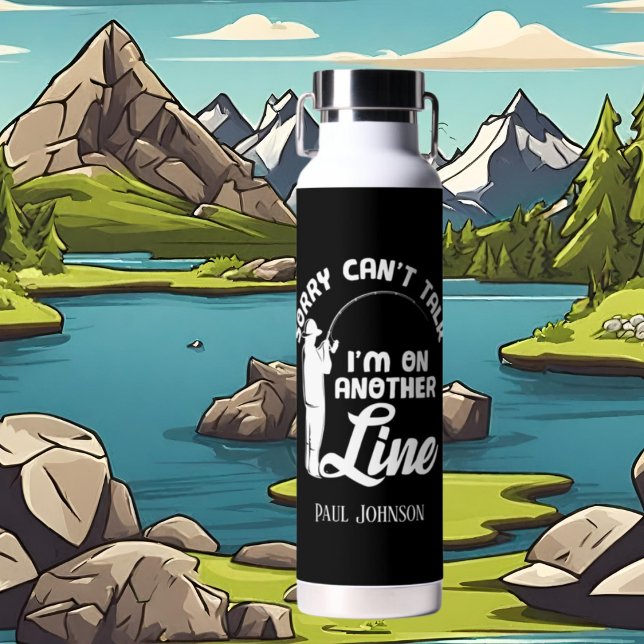 Fantastisches Fischerwort Kunst hinzufügen Trinkflasche (Von Creator hochgeladen)