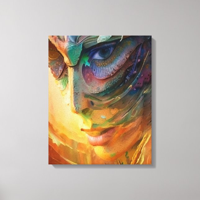 Fantastisches Frauenportrait Leinwanddruck (Vorderseite)