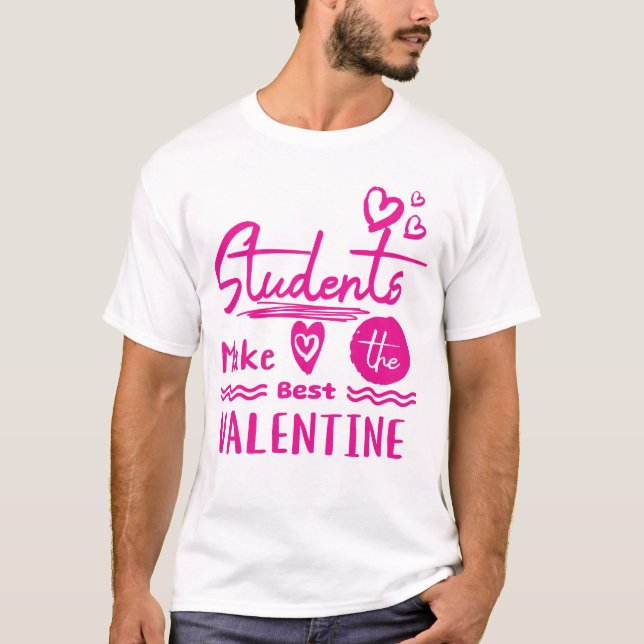 Fantastisches Geschenk für Lehrer am Valentinstag T-Shirt (Vorderseite)