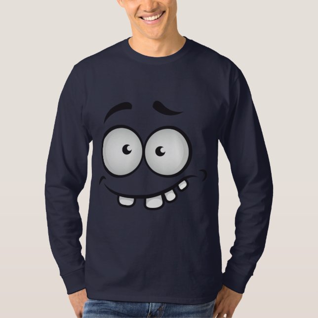 Fantastisches Gesicht dunkelblaue Männer T-Shirt (Vorderseite)