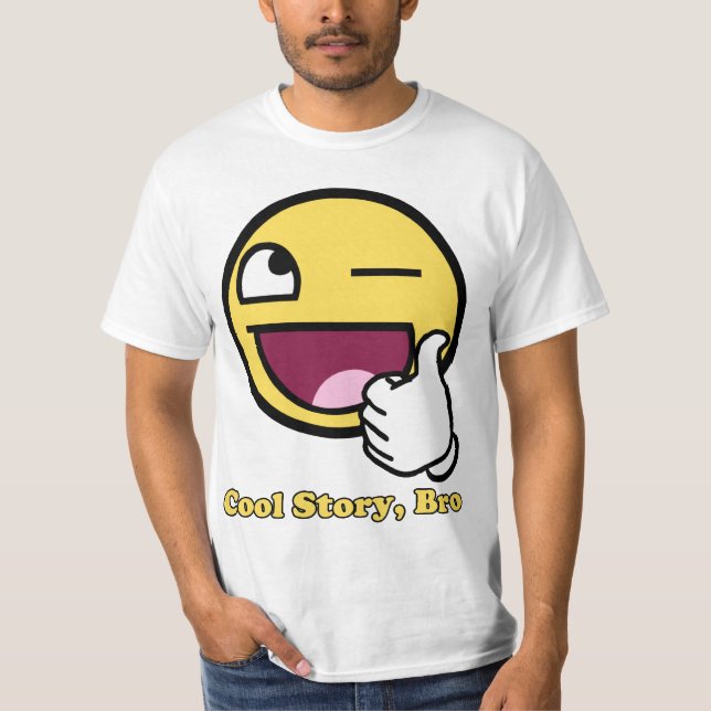 Fantastisches Gesichts-coole Geschichte Bro T-Shirt (Vorderseite)