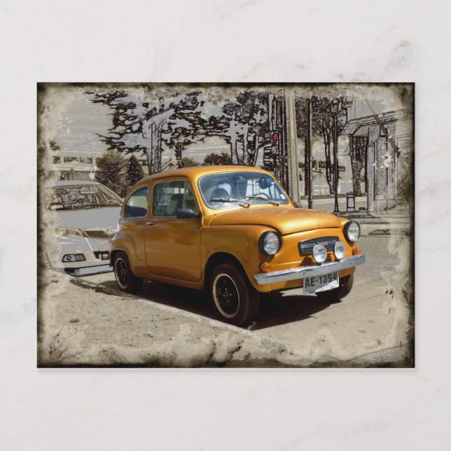 Fantastisches Gold Postkarte (Vorderseite)