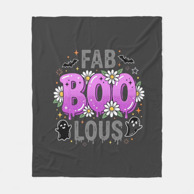 Fantastisches Halloween-Geister-Design_1 Fleecedecke (Vorderseite)