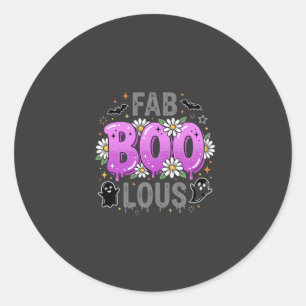 Fantastisches Halloween-Geister-Design_1 Runder Aufkleber