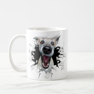 Fantastisches Hundegesicht Kaffeetasse