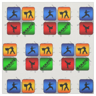 Fantastisches Karate-städtische Art Stoff