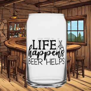 Fantastisches Leben: Bier hilft Wortkunst Dosenglas