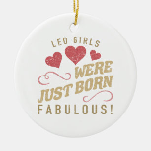 Fantastisches Leo für Frauen Keramik Ornament