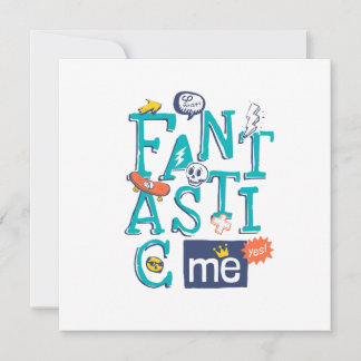 Fantastisches Me Round Sticker Design Einladung