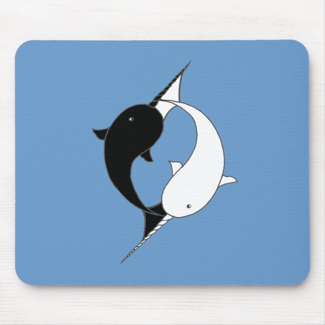 Fantastisches Narwhals Mousepad (Vorne)