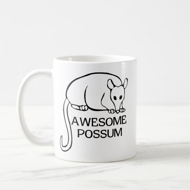 Fantastisches Opossum Kaffeetasse (Links)