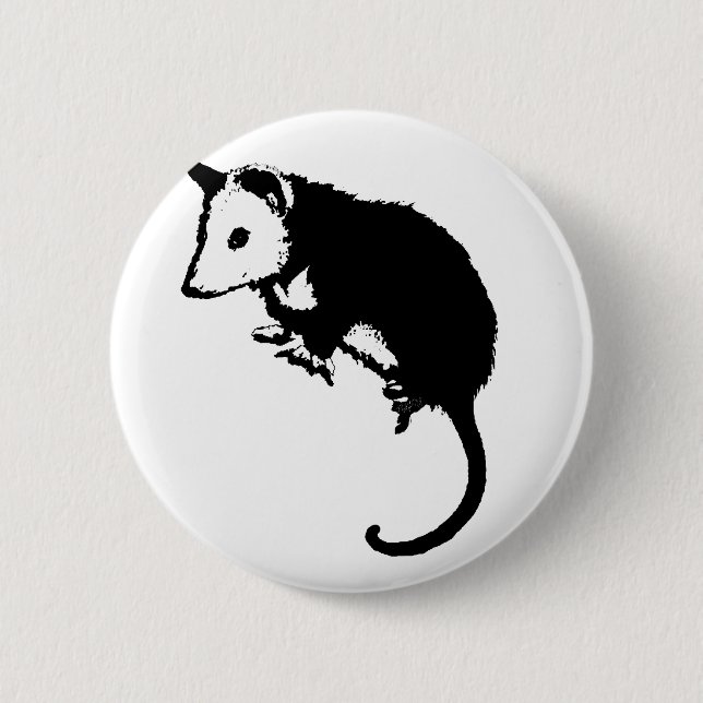 Fantastisches Opossum-Opossum Button (Vorderseite)