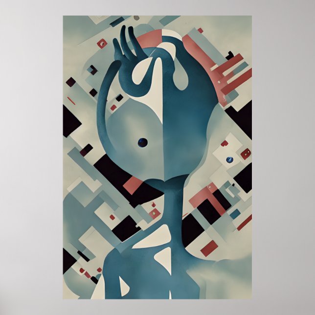 Fantastisches Planet Bauhaus Style Poster (Vorne)