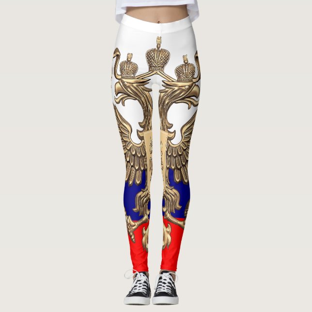 Fantastisches russisches Wappen und Leggings (Vorderseite)