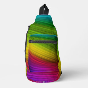 Fantastisches Spektrum an Regenbogenfarben Crossbody Bag