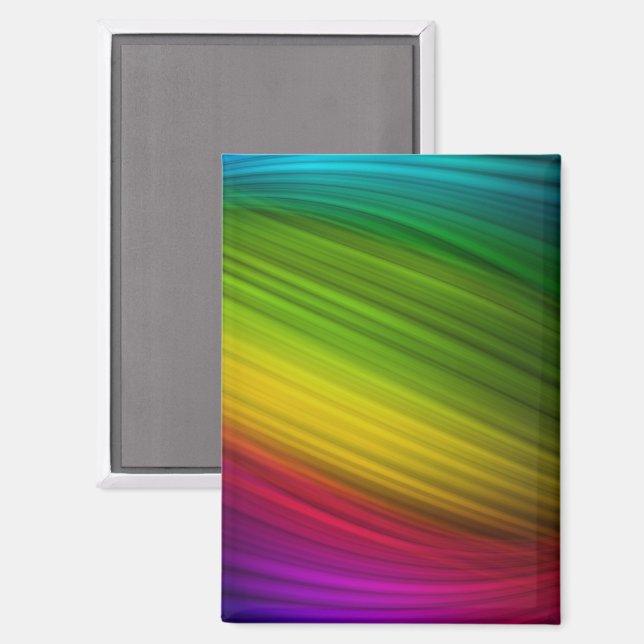 Fantastisches Spektrum an Regenbogenfarben Magnet (Vorderseite/Rückseite)