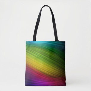 Fantastisches Spektrum an Regenbogenfarben Tasche