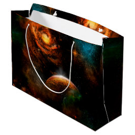 Fantastisches Universum mit Planeten und Sternen Große Geschenktüte