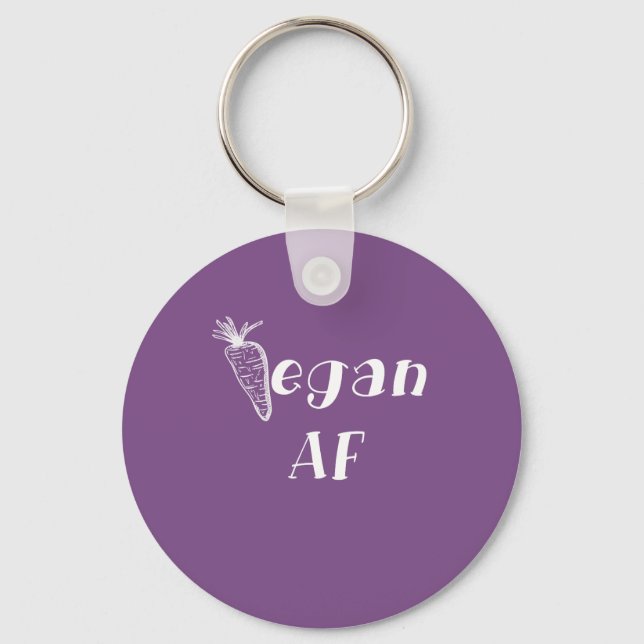 Fantastisches veganes AF-Design Schlüsselanhänger (Vorderseite)