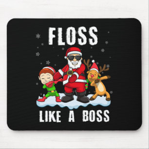 Fantastisches Weihnachtsfest wie ein Boss Santa Fl Mousepad