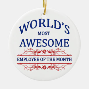 Fantastischste Angestellte der Welt der des Monats Keramik Ornament