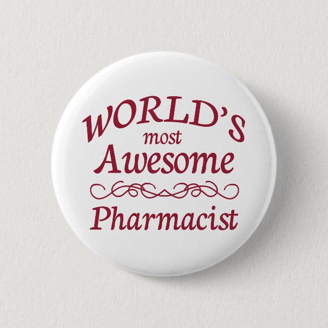 Fantastischste Apotheker der Welt der Button (Vorderseite)