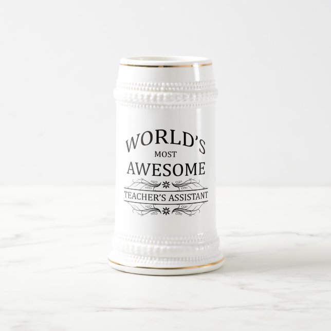 Fantastischste Assistent des Lehrers der Welt der Bierglas (Mittel)