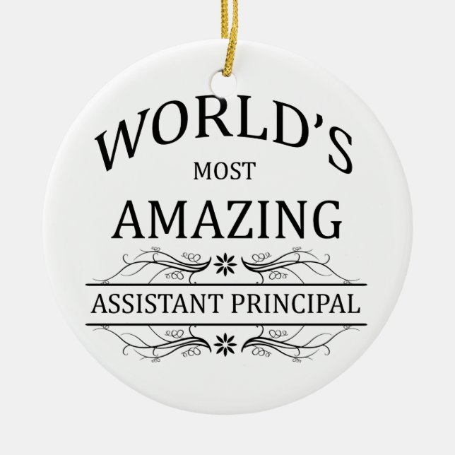 Fantastischste behilfliche Direktion der Welt die Keramikornament (Vorne)