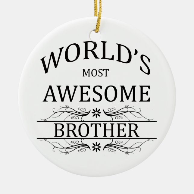 Fantastischste Bruder der Welt der Keramikornament (Vorne)
