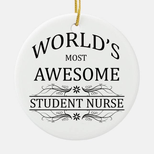 Fantastischste der Studenten-Krankenschwester der Keramikornament (Vorne)