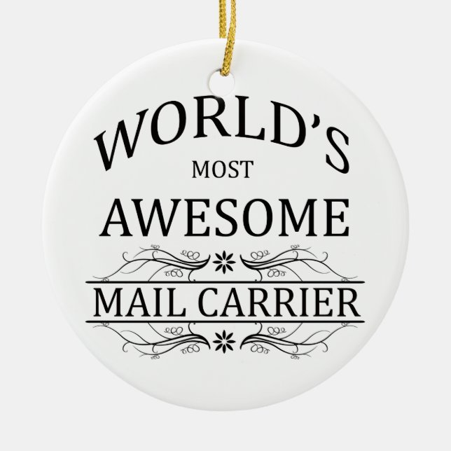 Fantastischste die Post-Fördermaschine der Welt Keramik Ornament (Vorne)