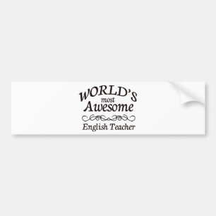 Fantastischste englische Lehrer der Welt der Autoaufkleber
