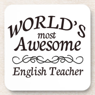 Fantastischste englische Lehrer der Welt der Getränkeuntersetzer