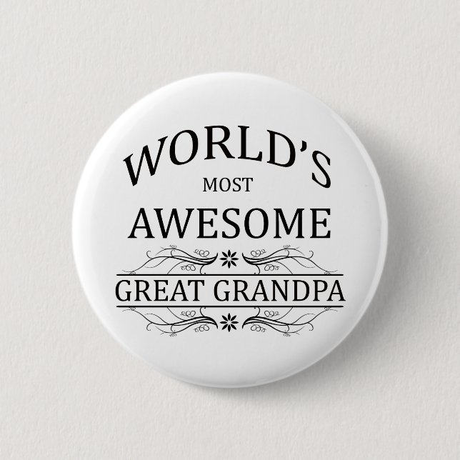 Fantastischste große Großvater der Welt der Button (Vorderseite)