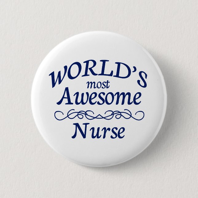 Fantastischste Krankenschwester der Welt die Button (Vorderseite)