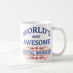 Fantastischste Postarbeitskraft der Welt die Kaffeetasse