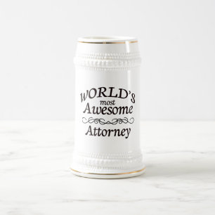 Fantastischste Rechtsanwalt der Welt der Bierglas
