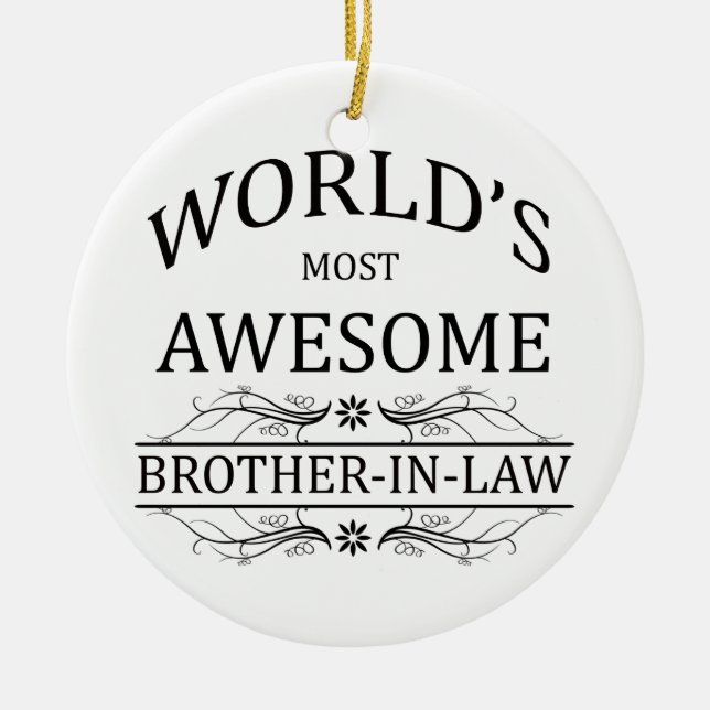 Fantastischste Schwager der Welt der Keramikornament (Vorne)