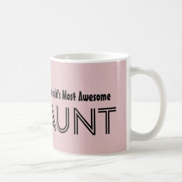 Fantastischste TANTE kundenspezifisches rosa Kaffeetasse