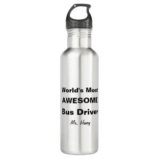 Fantastischster Bustreiber der Welt personalisiert Trinkflasche