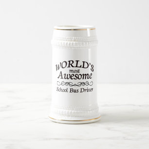 Fantastischster Bustreiber der Welt Schul Bierglas