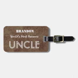 Fantastischster der ONKEL Brown der Welt Gepäckanhänger