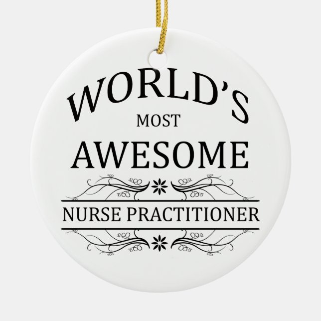Fantastischster die Krankenschwester-Praktiker der Keramik Ornament (Vorne)
