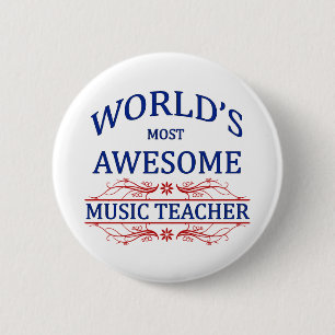 Fantastischster die Musik-Lehrer der Welt Button