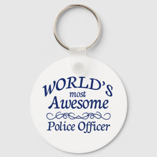 Fantastischster die Polizei-Offizier der Welt Schlüsselanhänger