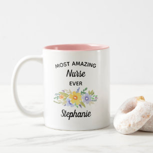 Fantastischster Krankenschwesterüberhaupt gemalte Zweifarbige Tasse