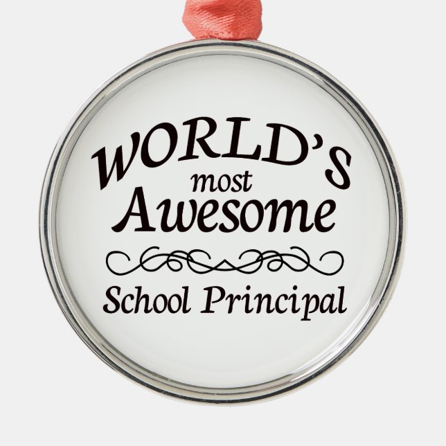 Fantastischster Schulvorsteher der Welt Ornament Aus Metall (Vorne)