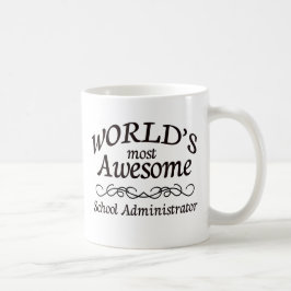 Fantastischster Verwalter der Welt Schul Kaffeetasse