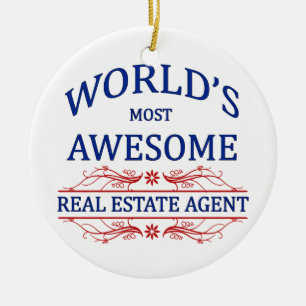 Fantastischster wirklicher das Anwesen-Agent der Keramik Ornament