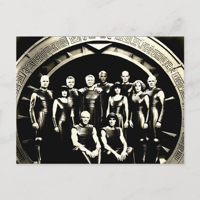Fantasy 1920er Foto Thule Society Homeworld SG-47 Postkarte (Vorderseite)